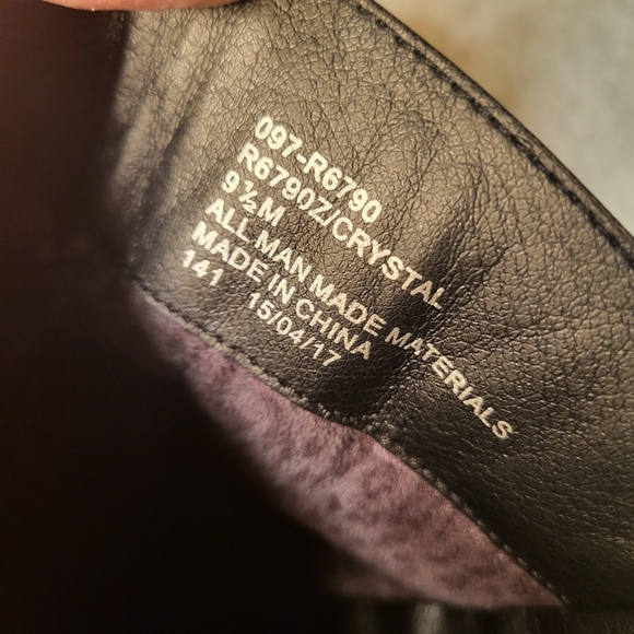 Rialto Crystal, Women's, tall black boots,  size 9.5 - Picture 4 of 7